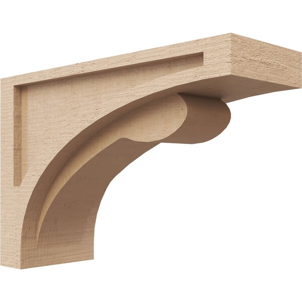 Ekena Millwork 5"W x 15"D x 10"H Classic Viola Rough Cedar Woodgrain TimberThane Corbel, Primed Tan CORUR05X15X10VIORCPR - main